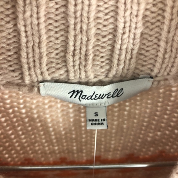 Madewell Wool Blend Chunky Knit Sweater S - Picture 5 of 8